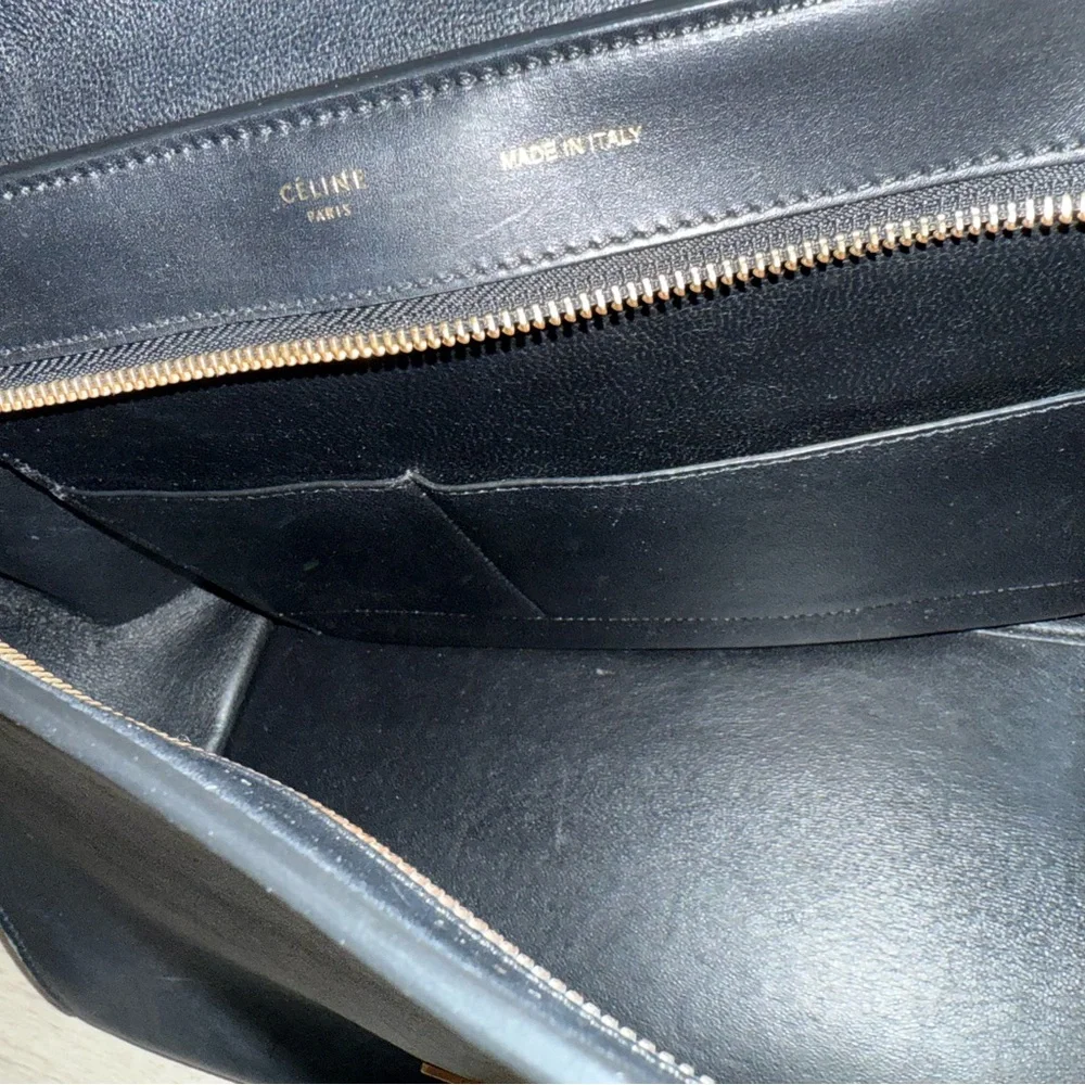 Celine Trapeze Tricolor Medium Bag with Strap